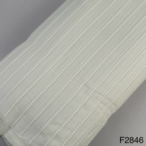 Chikankari Cotton Fabric-F2846